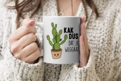 Mok - Koffiemok - Spreuken - Quote - 'Kak Dus Dat Je Weggaat' - Baan - Mokken - 350 ML - Beker - Koffiemokken - Theemok - Mok Met Tekst -Keukenbenodigdheden Winkel 1200x800 112