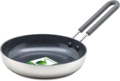GreenPan Mini Koekenpan 14cm - Zilver - Inductie - PFAS-vrij -Keukenbenodigdheden Winkel 1200x811
