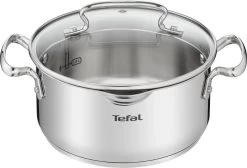 Tefal Duetto+ Pannenset -10 Delig- 5 Pannen - Kookpannenset - Zilver - Afdruipdeksels -Keukenbenodigdheden Winkel 1200x816
