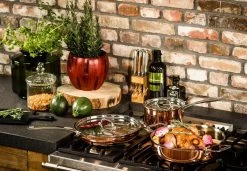 Koekenpan Ø26cm Met Deksel - Inductie - Koper - DUCQ -Keukenbenodigdheden Winkel 1200x832 1