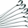 Dessertlepels - Cocktaillepels - IJslepels - Latte Macchiato Lepels - Yoghurtlepels - Set Van 6 Stuks -RVS (18/0) -19 Cm