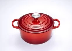 Le Creuset Signature Braadpan - 4,2 L - 24 Cm - Kersenrood -Keukenbenodigdheden Winkel 1200x839