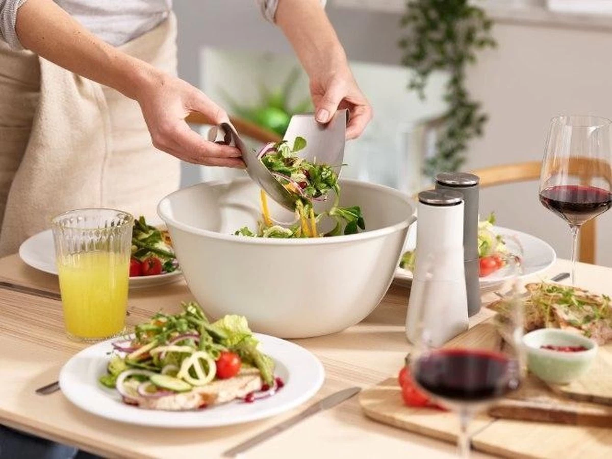 Joseph Joseph - Uno Saladeschaal - Met Saladebestek 4 Joseph Joseph - Uno Saladeschaal - Met Saladebestek - Afbeelding 4