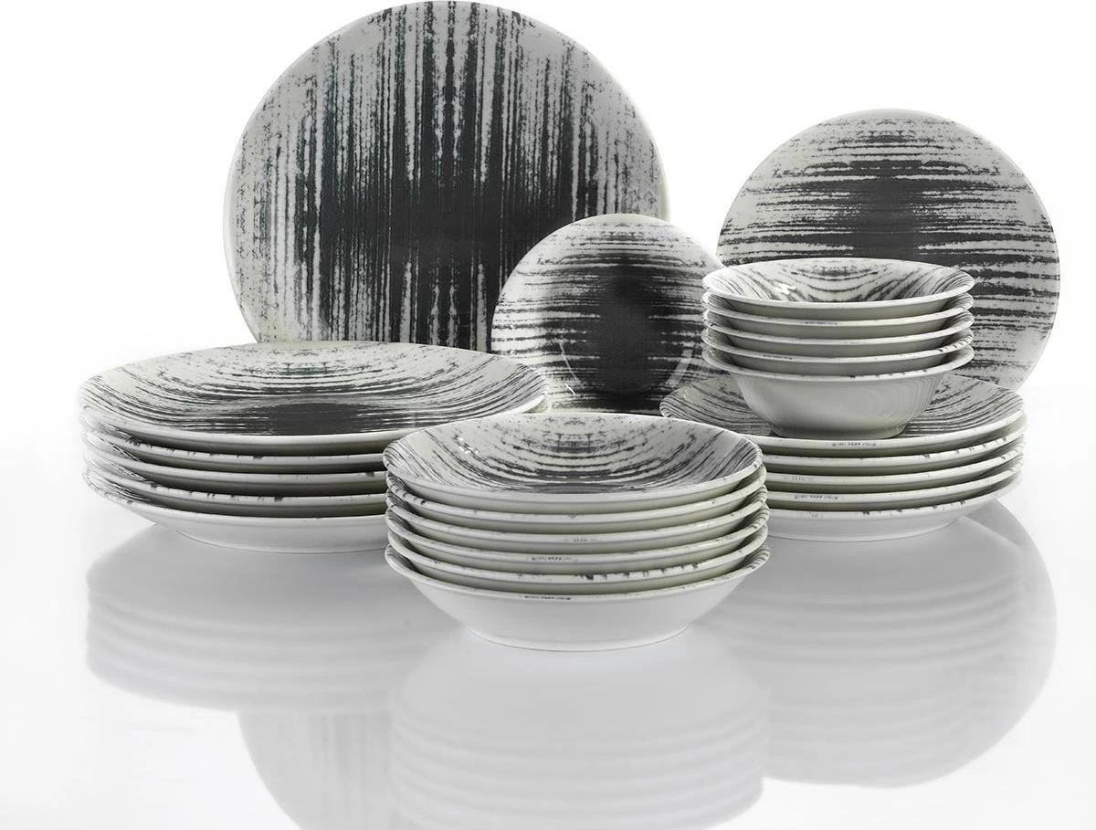 Kutahya Nano Ent.Otel Serviesset (24 Delig) 6 Personen - NNEO24Y2890056 2 Kutahya Nano Ent.Otel Serviesset (24 Delig) 6 Personen - NNEO24Y2890056 - Afbeelding 2