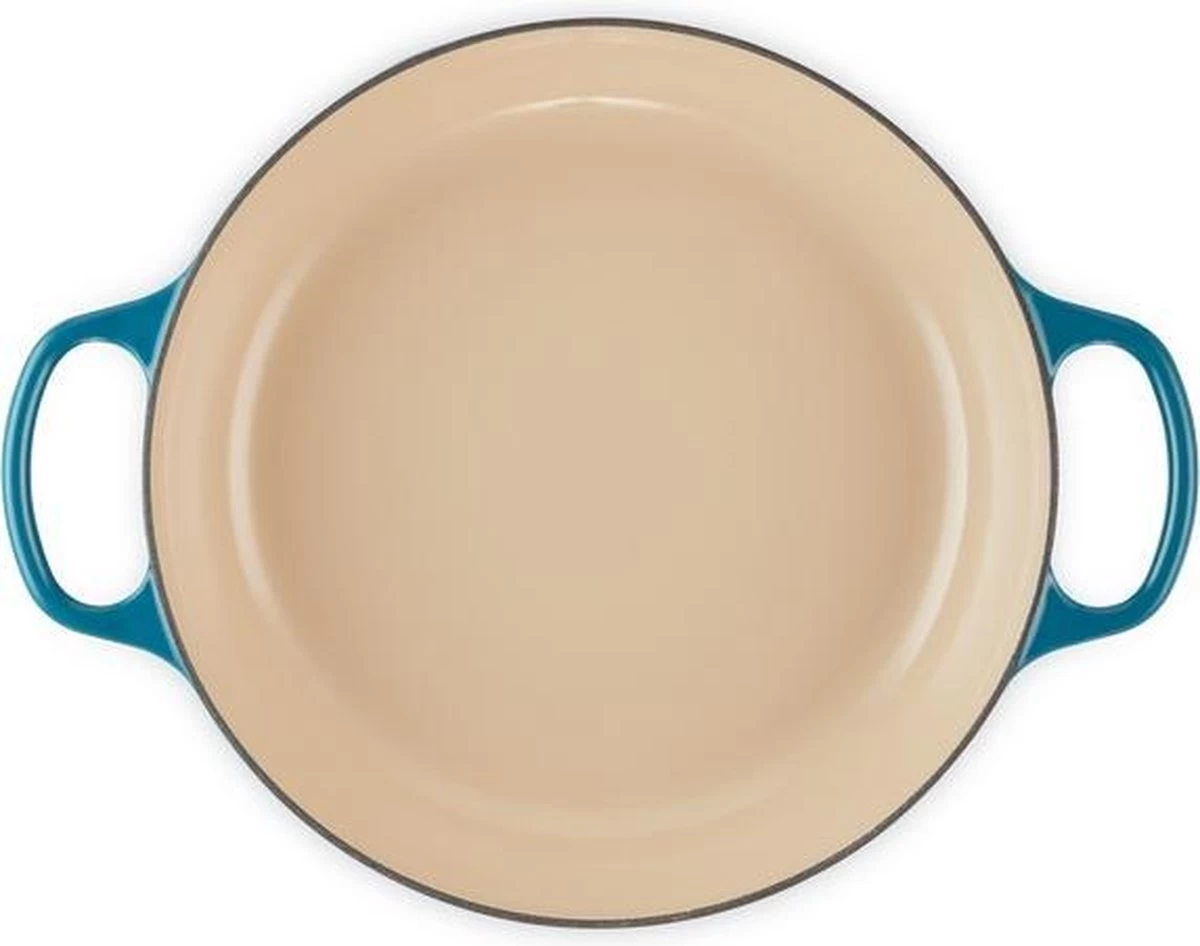 Le Creuset Braadpan Campagnard Signature Deep Teal - ø 30 Cm / 3.5 Liter 2 Le Creuset Braadpan Campagnard Signature Deep Teal - ø 30 Cm / 3.5 Liter - Afbeelding 2