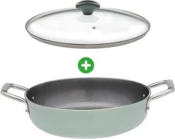 Primecook - Braadpan / Hapjespan Met Deksel - Ø 28 Cm - PFAS-vrij - Inductie - Ecoshield