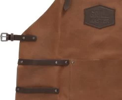 Old West BBQ Schort Barbecue Schort Leer - Cognac Bruin -Keukenbenodigdheden Winkel 1200x988 1