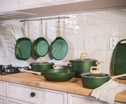 Forest, Braadpan Met Deksel – Ø 16 Cm – 100% Gerecycled Aluminium – Geschikt Voor Alle Warmtebronnen - Duurzame Pan – PFOA Vrij – Sudderpan – Stoofpan – 2.5 L -Keukenbenodigdheden Winkel 1200x997 1
