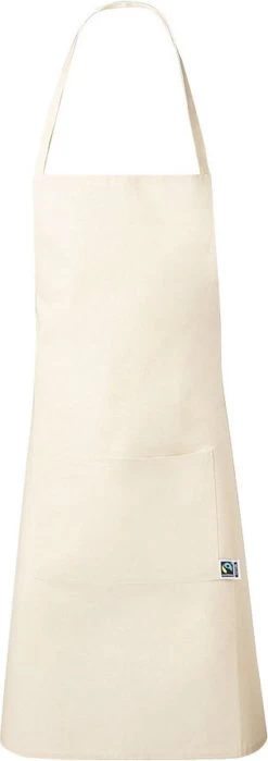 Keukenschort - Kookschort - Voor Mannen En Vrouwen - Fairtrade Katoen - Beige -Keukenbenodigdheden Winkel 424x1200