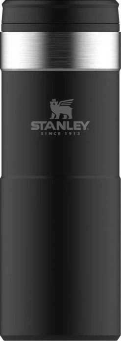 Stanley The NeverLeak™ Travel Mug 0,35L NEW - Thermosfles - Matt Black -Keukenbenodigdheden Winkel 426x1200