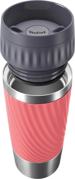Tefal Travel Mug Easy Twist Thermobeker - Koraalrood - 0,36 Liter -Keukenbenodigdheden Winkel 504x1200