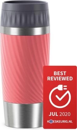 Tefal Travel Mug Easy Twist Thermobeker - Koraalrood - 0,36 Liter -Keukenbenodigdheden Winkel 708x1200