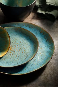 Palmer Serviesset Lotus Stoneware 6-persoons 24-delig Zwart Turquoise -Keukenbenodigdheden Winkel 800x1200 27