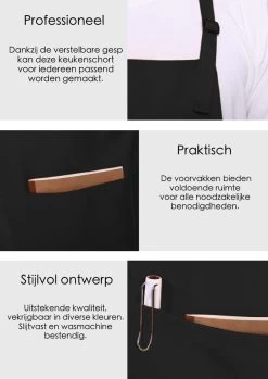 Schortenwinkel - Professioneel Keukenschort - Kookschort - Horeca - Zwart 10 Schortenwinkel - Professioneel Keukenschort - Kookschort - Horeca - Zwart -Keukenbenodigdheden Winkel 850x1200