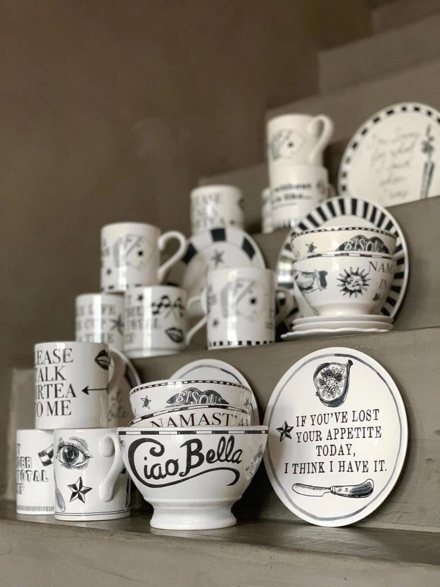 Blond Amsterdam - X Noir - Bord - I Licked - Ø 22 Cm 4 Blond Amsterdam - X Noir - Bord - I Licked - Ø 22 Cm - Afbeelding 4