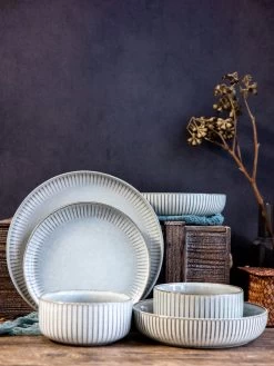Selinex Stoneware - Serviesset - Grijs - 16 Delig 4 Persoons - CADEAUTIP - CADEAU -Keukenbenodigdheden Winkel 900x1200 8