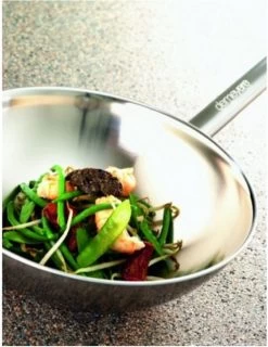 Demeyere Wok - Ø 30 Cm - Vlakke Bodem -Keukenbenodigdheden Winkel 925x1200