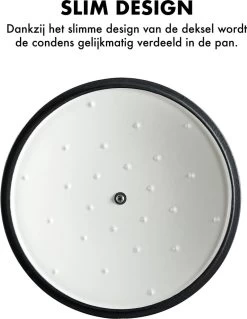 MOA Gietijzeren Braadpan - Inhoud 7,2 Liter - 30CM - Rond - Alle Warmtebronnen - Ook Voor Inductie - Gewicht 7,3 Kg - Wit - C30W -Keukenbenodigdheden Winkel 928x1200